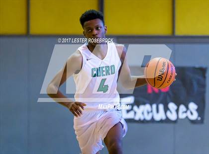 Thumbnail 3 in Cuero vs. Three Rivers (Karnes City Basketball Tournament) photogallery.