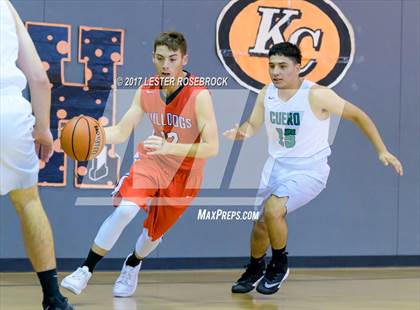 Thumbnail 3 in Cuero vs. Three Rivers (Karnes City Basketball Tournament) photogallery.