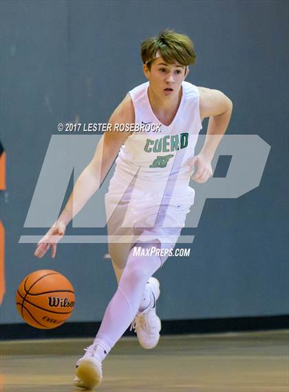 Thumbnail 1 in Cuero vs. Three Rivers (Karnes City Basketball Tournament) photogallery.