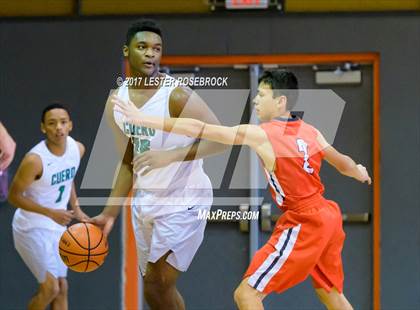 Thumbnail 2 in Cuero vs. Three Rivers (Karnes City Basketball Tournament) photogallery.