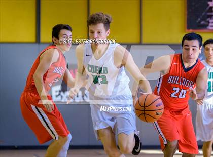Thumbnail 3 in Cuero vs. Three Rivers (Karnes City Basketball Tournament) photogallery.
