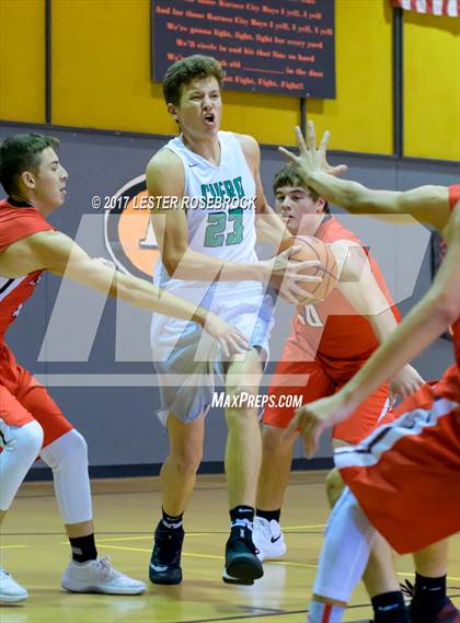Thumbnail 1 in Cuero vs. Three Rivers (Karnes City Basketball Tournament) photogallery.