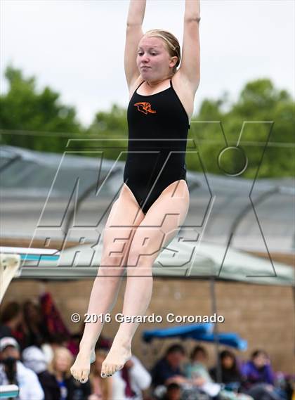 Thumbnail 3 in CIF SJS Girls Diving Championships photogallery.