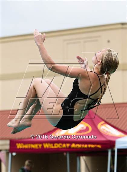 Thumbnail 3 in CIF SJS Girls Diving Championships photogallery.