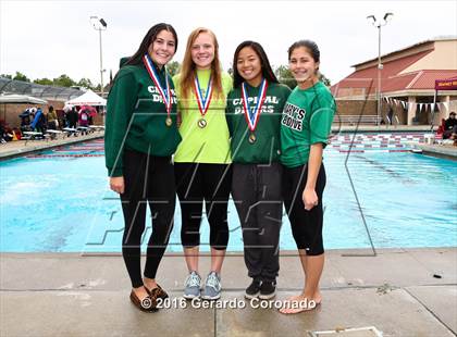 Thumbnail 3 in CIF SJS Girls Diving Championships photogallery.