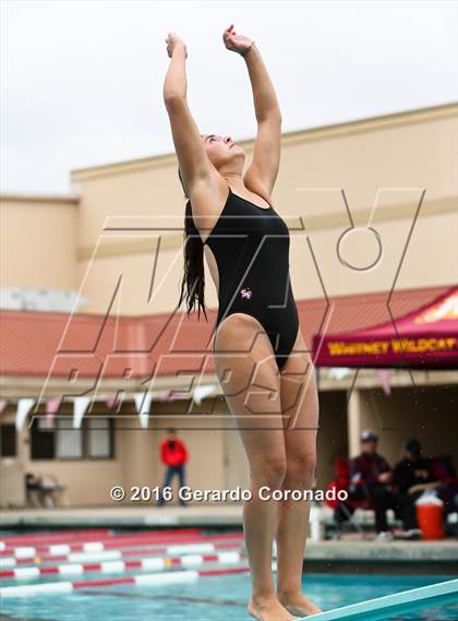 Thumbnail 3 in CIF SJS Girls Diving Championships photogallery.