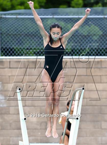 Thumbnail 3 in CIF SJS Girls Diving Championships photogallery.