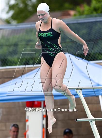 Thumbnail 2 in CIF SJS Girls Diving Championships photogallery.
