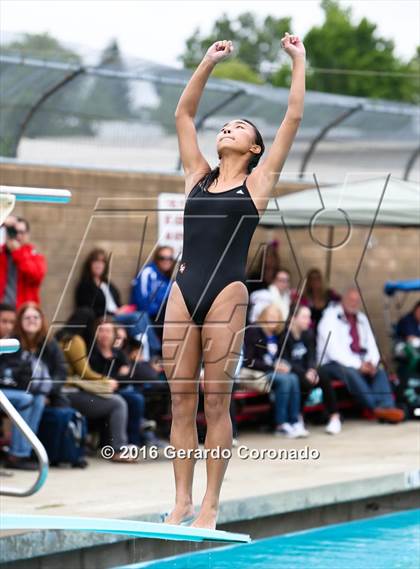 Thumbnail 1 in CIF SJS Girls Diving Championships photogallery.