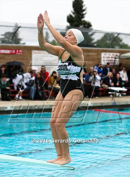 Thumbnail 2 in CIF SJS Girls Diving Championships photogallery.