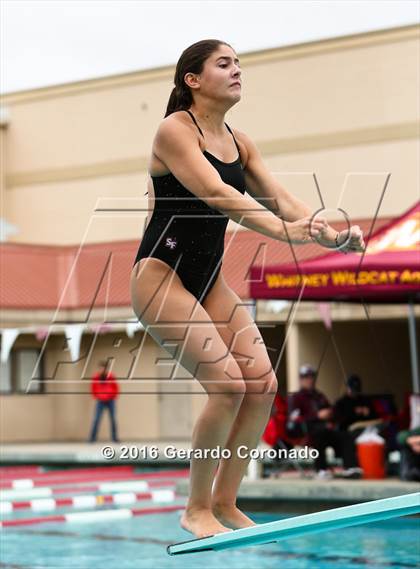 Thumbnail 2 in CIF SJS Girls Diving Championships photogallery.