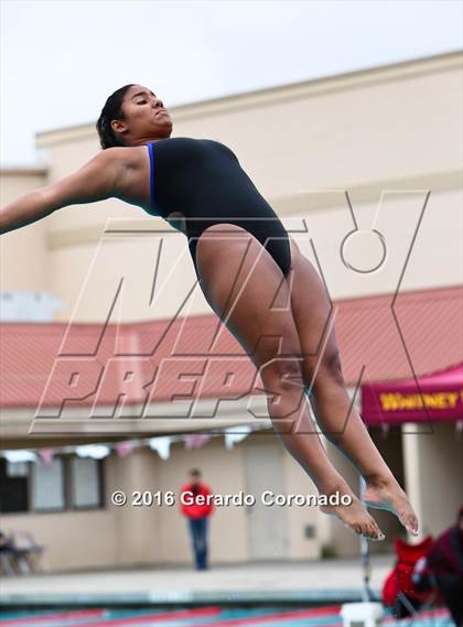 Thumbnail 3 in CIF SJS Girls Diving Championships photogallery.