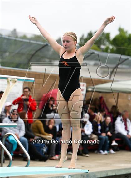 Thumbnail 3 in CIF SJS Girls Diving Championships photogallery.