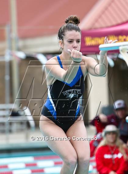 Thumbnail 3 in CIF SJS Girls Diving Championships photogallery.