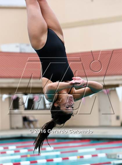 Thumbnail 2 in CIF SJS Girls Diving Championships photogallery.
