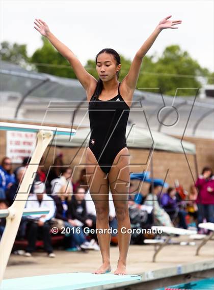 Thumbnail 3 in CIF SJS Girls Diving Championships photogallery.