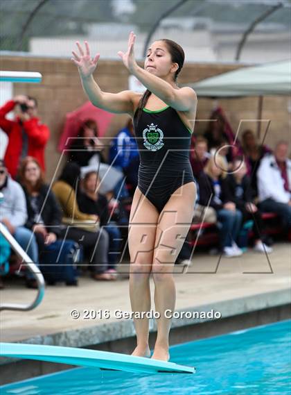 Thumbnail 2 in CIF SJS Girls Diving Championships photogallery.