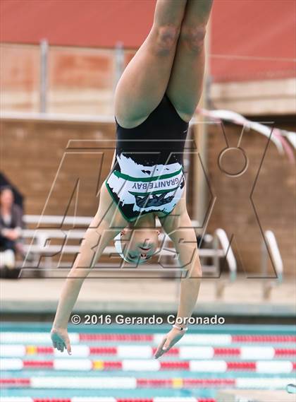 Thumbnail 3 in CIF SJS Girls Diving Championships photogallery.