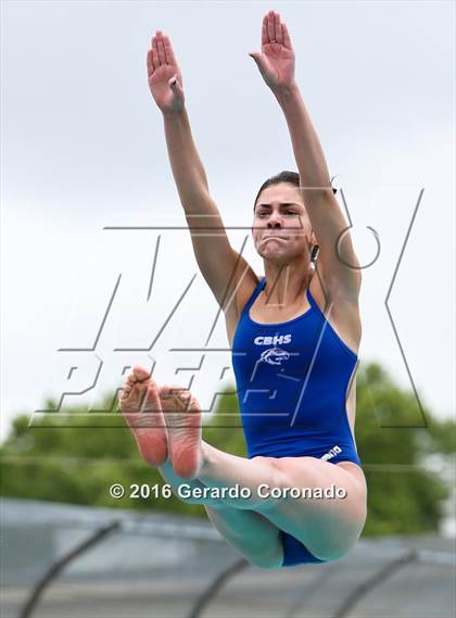Thumbnail 2 in CIF SJS Girls Diving Championships photogallery.