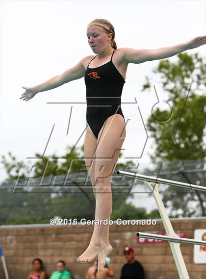 Thumbnail 2 in CIF SJS Girls Diving Championships photogallery.