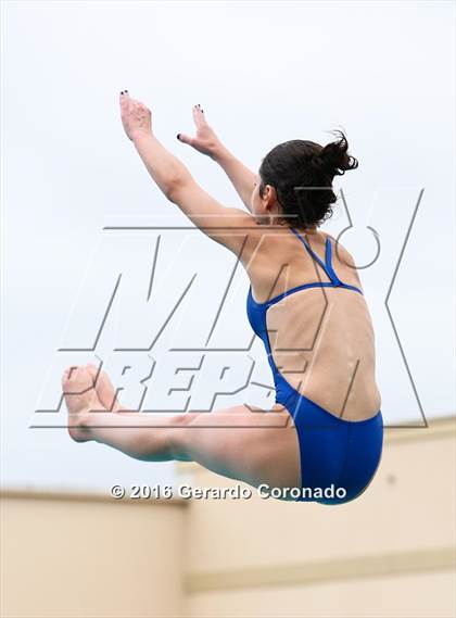 Thumbnail 2 in CIF SJS Girls Diving Championships photogallery.
