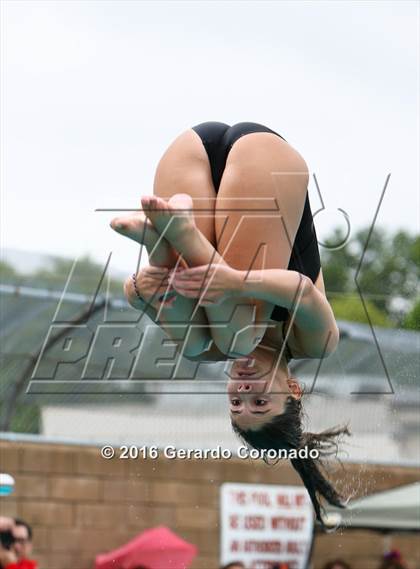 Thumbnail 3 in CIF SJS Girls Diving Championships photogallery.