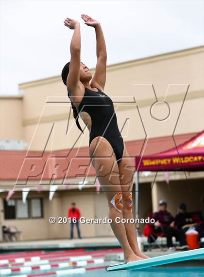 Thumbnail 2 in CIF SJS Girls Diving Championships photogallery.
