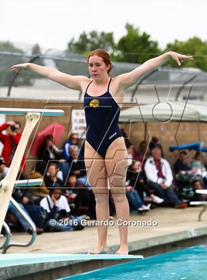 Thumbnail 1 in CIF SJS Girls Diving Championships photogallery.