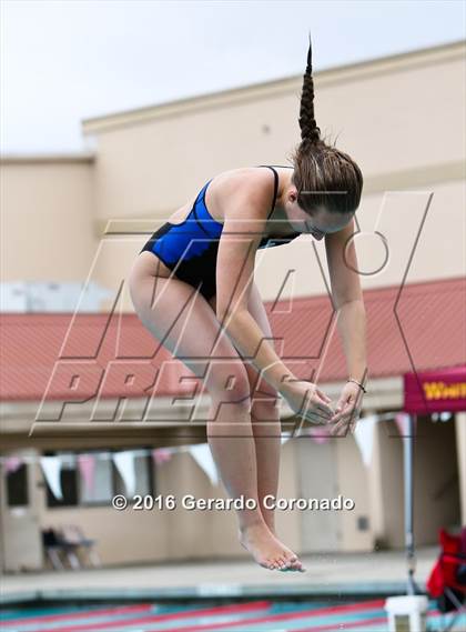 Thumbnail 2 in CIF SJS Girls Diving Championships photogallery.
