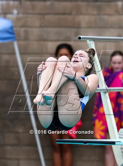Thumbnail 3 in CIF SJS Girls Diving Championships photogallery.
