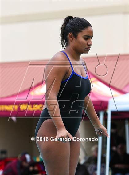 Thumbnail 3 in CIF SJS Girls Diving Championships photogallery.