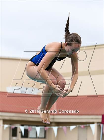 Thumbnail 1 in CIF SJS Girls Diving Championships photogallery.