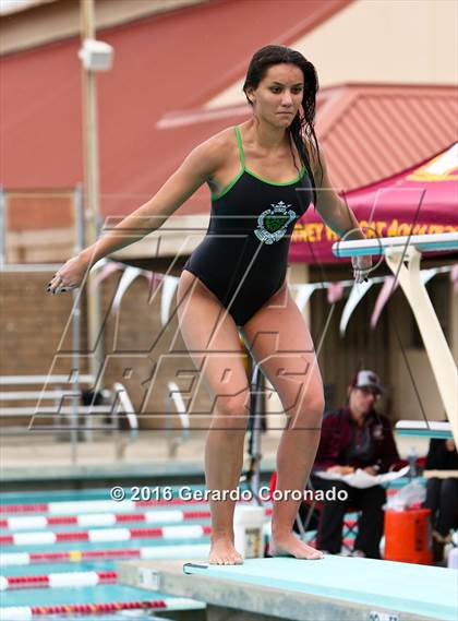 Thumbnail 1 in CIF SJS Girls Diving Championships photogallery.
