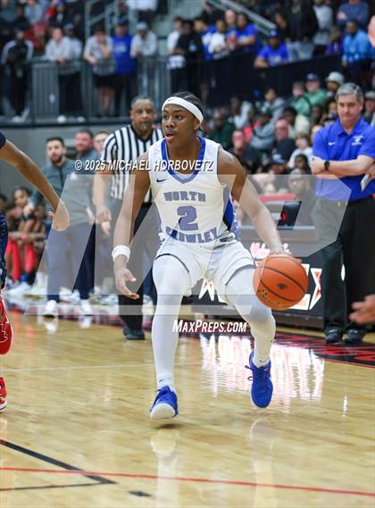 Thumbnail 3 in North Crowley vs. Allen (UIL 6A D1 Boys Basketball Regional Semi) photogallery.