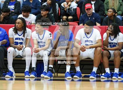 Thumbnail 1 in North Crowley vs. Allen (UIL 6A D1 Boys Basketball Regional Semi) photogallery.