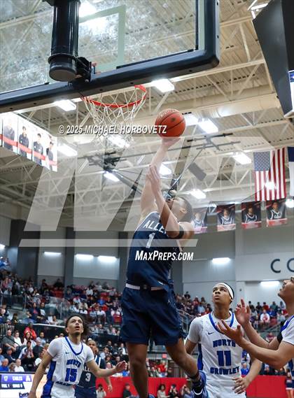 Thumbnail 3 in North Crowley vs. Allen (UIL 6A D1 Boys Basketball Regional Semi) photogallery.