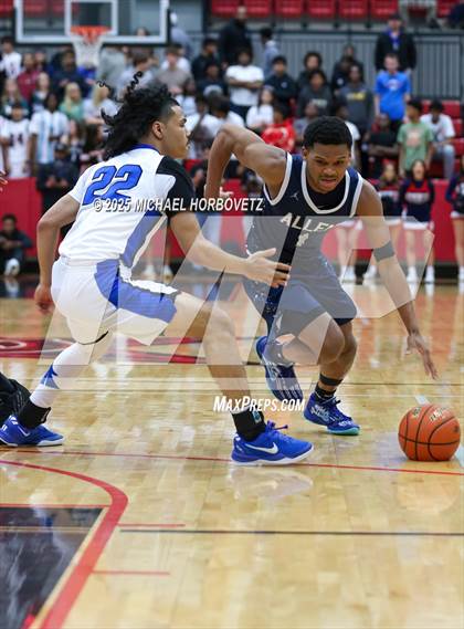 Thumbnail 3 in North Crowley vs. Allen (UIL 6A D1 Boys Basketball Regional Semi) photogallery.