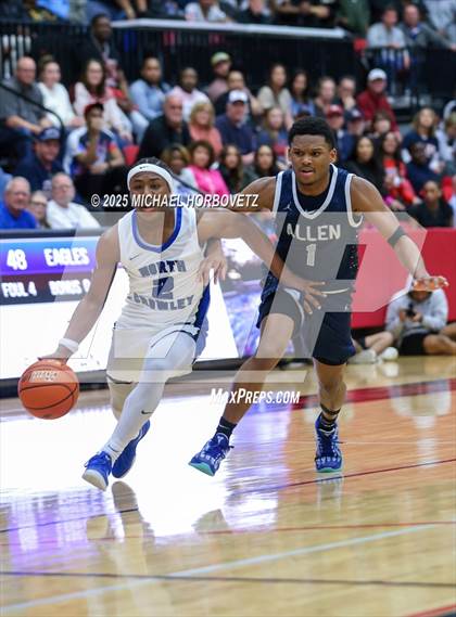 Thumbnail 2 in North Crowley vs. Allen (UIL 6A D1 Boys Basketball Regional Semi) photogallery.