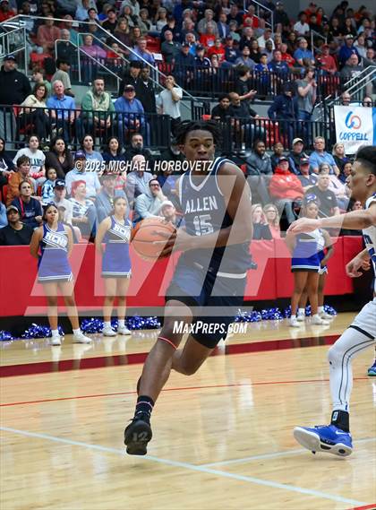Thumbnail 1 in North Crowley vs. Allen (UIL 6A D1 Boys Basketball Regional Semi) photogallery.