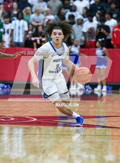 Thumbnail 2 in North Crowley vs. Allen (UIL 6A D1 Boys Basketball Regional Semi) photogallery.