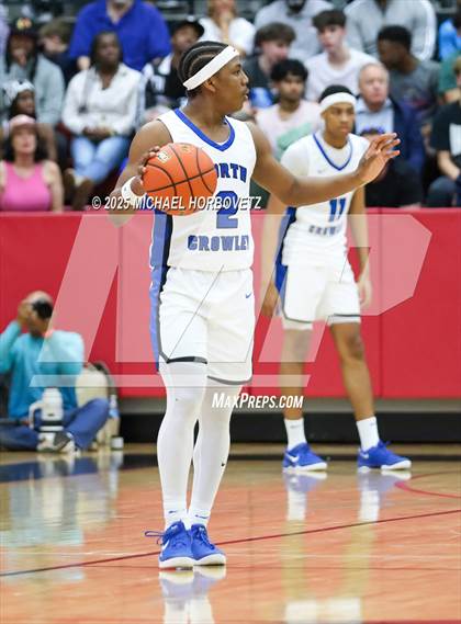 Thumbnail 3 in North Crowley vs. Allen (UIL 6A D1 Boys Basketball Regional Semi) photogallery.