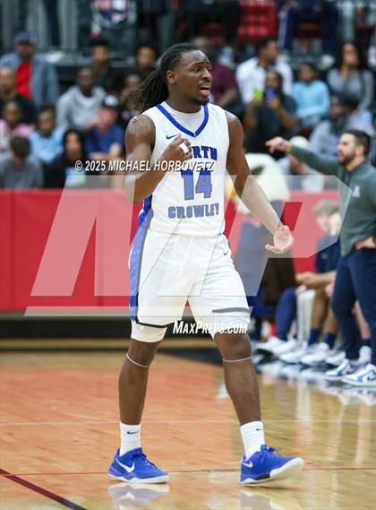 Thumbnail 1 in North Crowley vs. Allen (UIL 6A D1 Boys Basketball Regional Semi) photogallery.