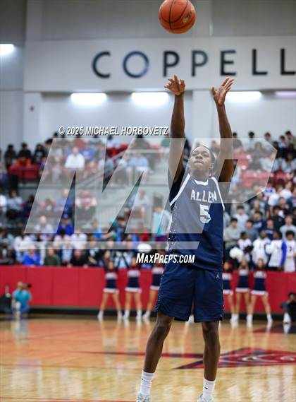 Thumbnail 3 in North Crowley vs. Allen (UIL 6A D1 Boys Basketball Regional Semi) photogallery.