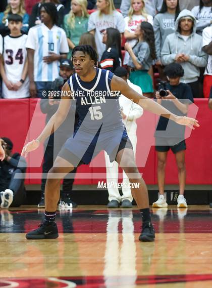 Thumbnail 3 in North Crowley vs. Allen (UIL 6A D1 Boys Basketball Regional Semi) photogallery.