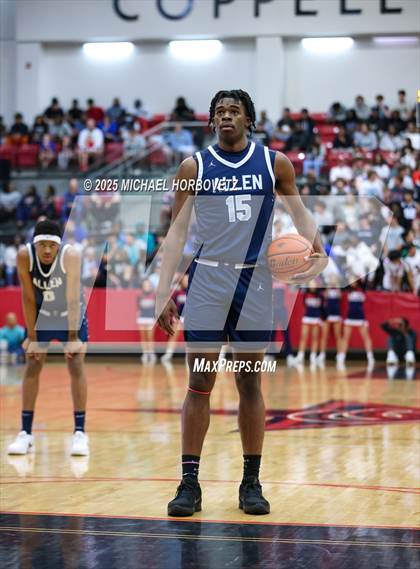Thumbnail 1 in North Crowley vs. Allen (UIL 6A D1 Boys Basketball Regional Semi) photogallery.