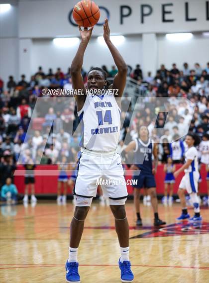 Thumbnail 2 in North Crowley vs. Allen (UIL 6A D1 Boys Basketball Regional Semi) photogallery.