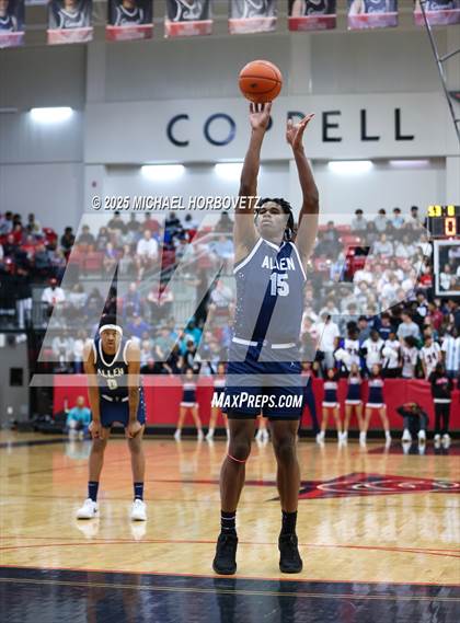 Thumbnail 2 in North Crowley vs. Allen (UIL 6A D1 Boys Basketball Regional Semi) photogallery.