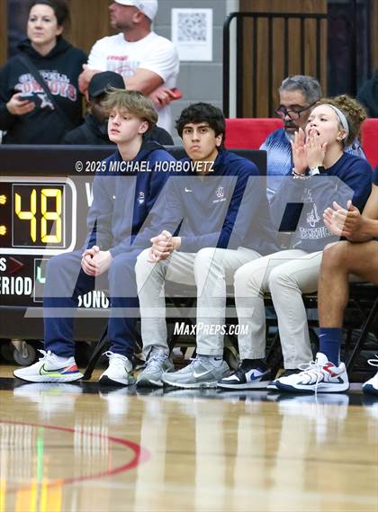Thumbnail 2 in North Crowley vs. Allen (UIL 6A D1 Boys Basketball Regional Semi) photogallery.