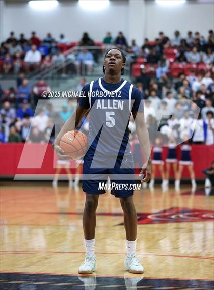 Thumbnail 1 in North Crowley vs. Allen (UIL 6A D1 Boys Basketball Regional Semi) photogallery.