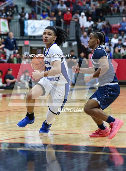 Thumbnail 1 in North Crowley vs. Allen (UIL 6A D1 Boys Basketball Regional Semi) photogallery.